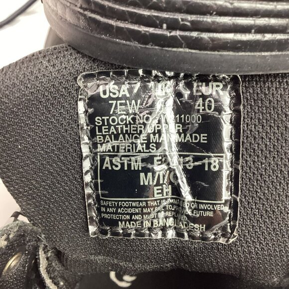 Wolverine Hellcat 6” Wedge Mens 7EW Steel Toe Leather Work Boots Waterproof Blac - Picture 11 of 13